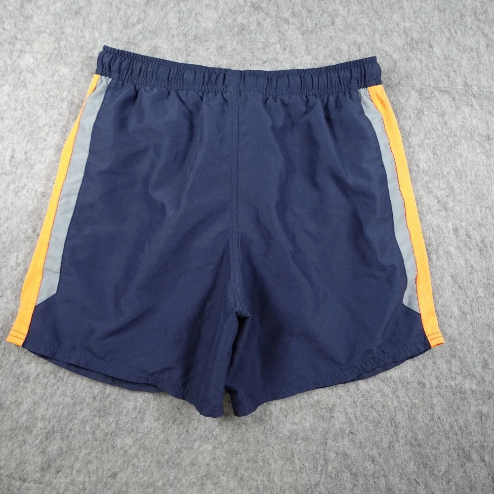 Nike Swim Trunks Mens Large Blue Orange Mesh Lined Shorts Volley 6